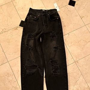 Black high rise jeans that are size 25